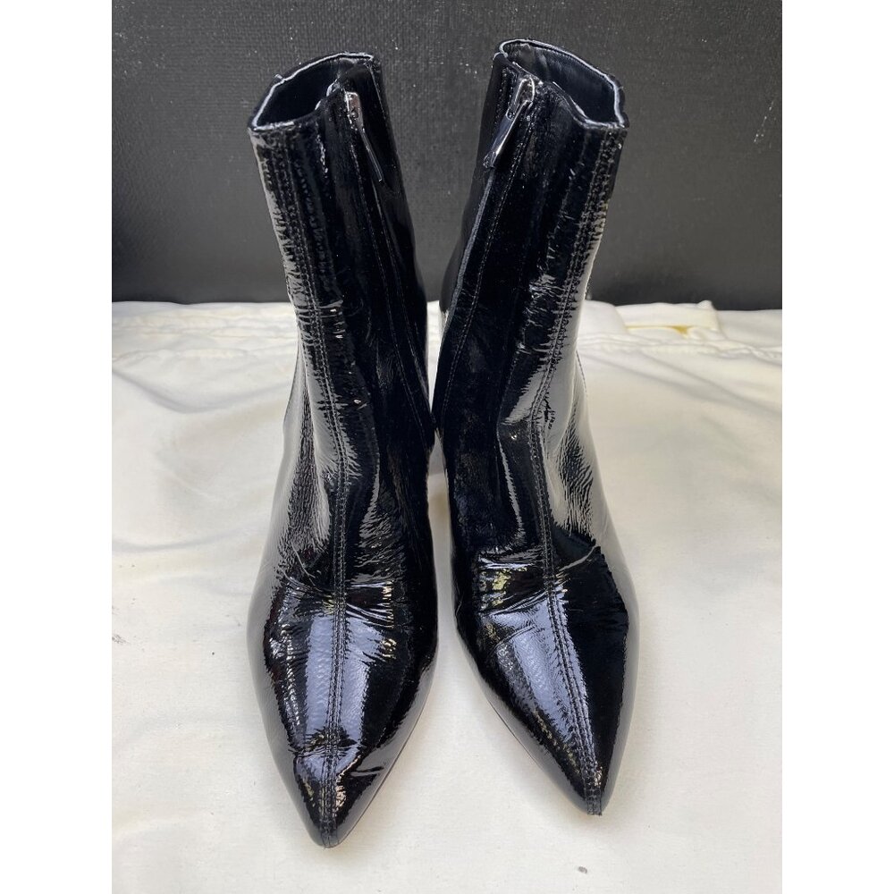 Sam Edelman Womens Black Leather Ankle Boots Shoes Heels 3" Size 7.5 SKU 6512